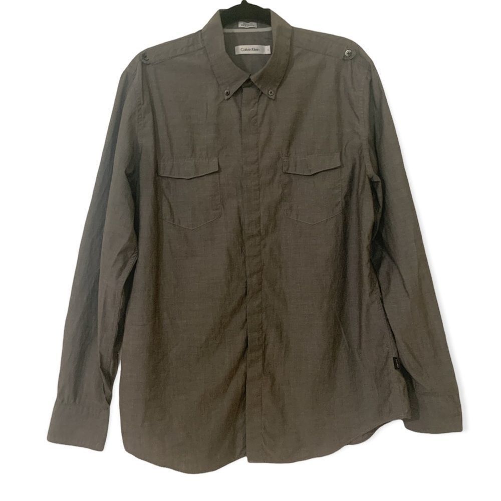 CALVIN KLEIN dress shirt sz L